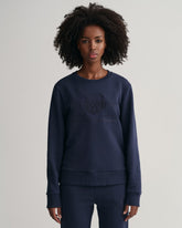 Gant Tonal Shield Crew Neck Sweatshirt